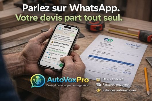 Message vocal WhatsApp transformé en facture normalisée