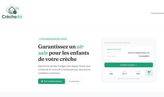 Suivi de la qualité de l'air en crèche